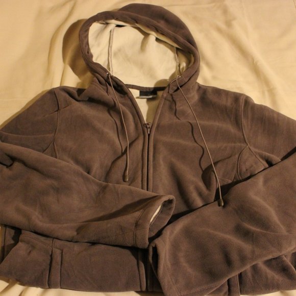 Brown Mondetta Fleece Jacket Large - Picture 3 of 5